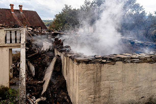 Professional Fire Damage Removal technician working in Jefferson, OH